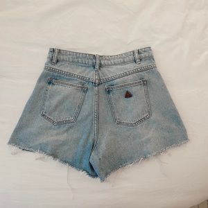 high waisted abrand denim shorts